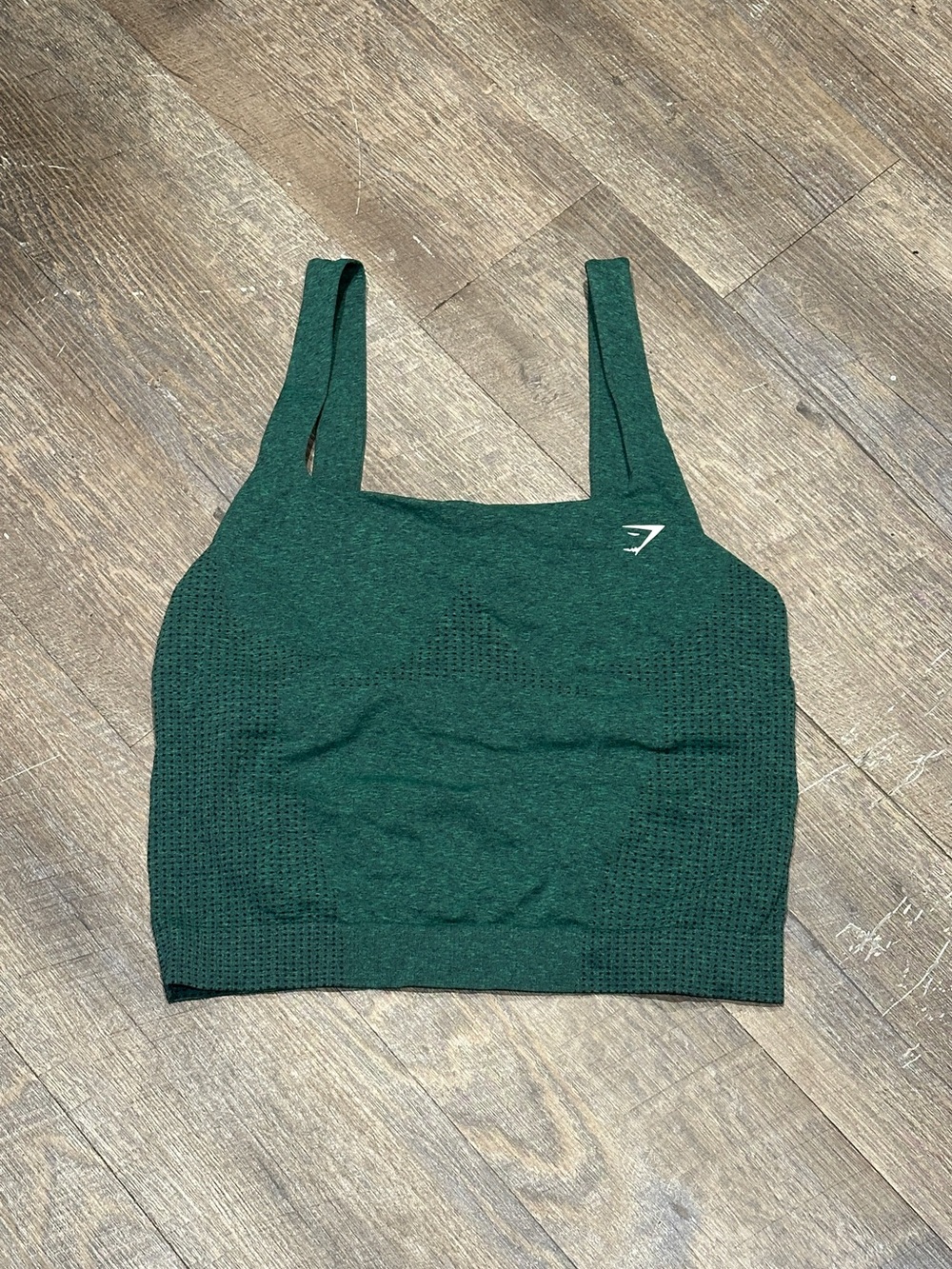Gymshark Vital Tank with Shelf GS Lift Green/Marl Large